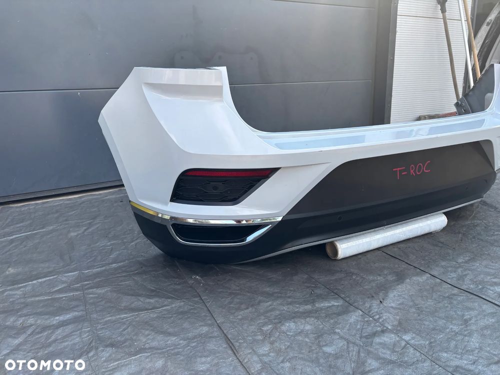 Vw T-ROC zderzak tył tylni LB9Z biała perła PDC - 8