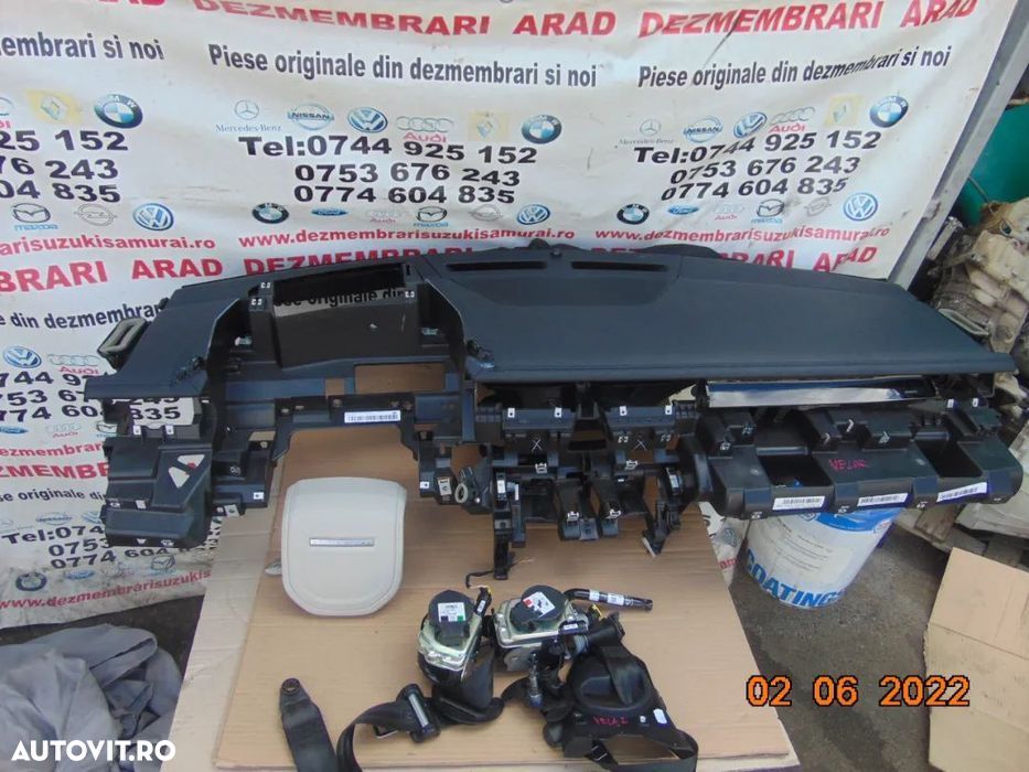 Plansa Bord Range Rover Velar 2017+ airbag sofer pasager centuri stang - 2