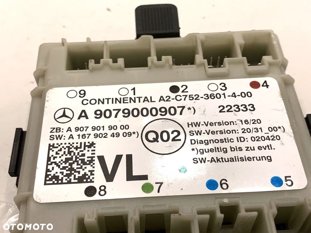 MODUŁ DRZWI PRZÓD LEWY  MERCEDES-BENZ eSPRINTER Skrzynia (B910) 2020 - 2022 Electric (910.633) 85 - 3