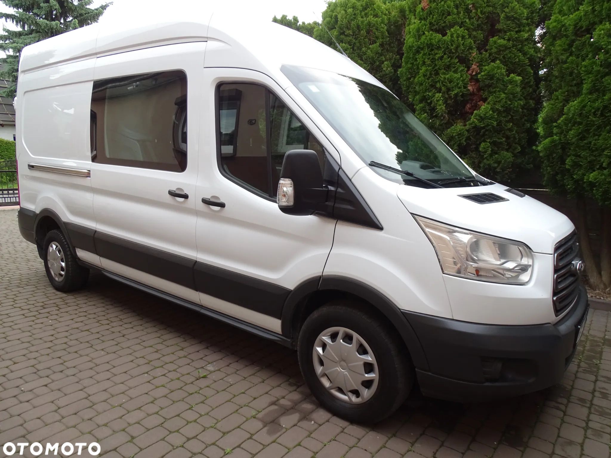 Ford TRANSIT 2,2 TDCI 155 KONI ,5-OSÓB + PAKA  ,BRYGADÓWKA, KLIMATYZACJA , ŁADNY ! - 1
