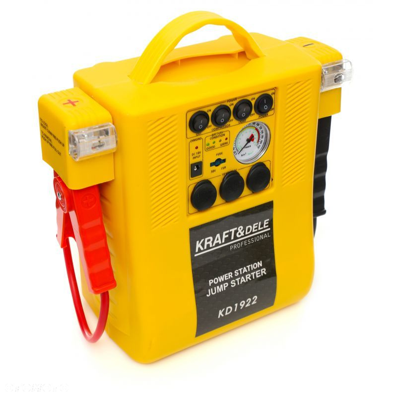JUMP STARTER 4W1 URZĄDZENIE WIELOFUNKCYJNE ROZRUCH KOMPRESOR LATARKA KD1922 - 3