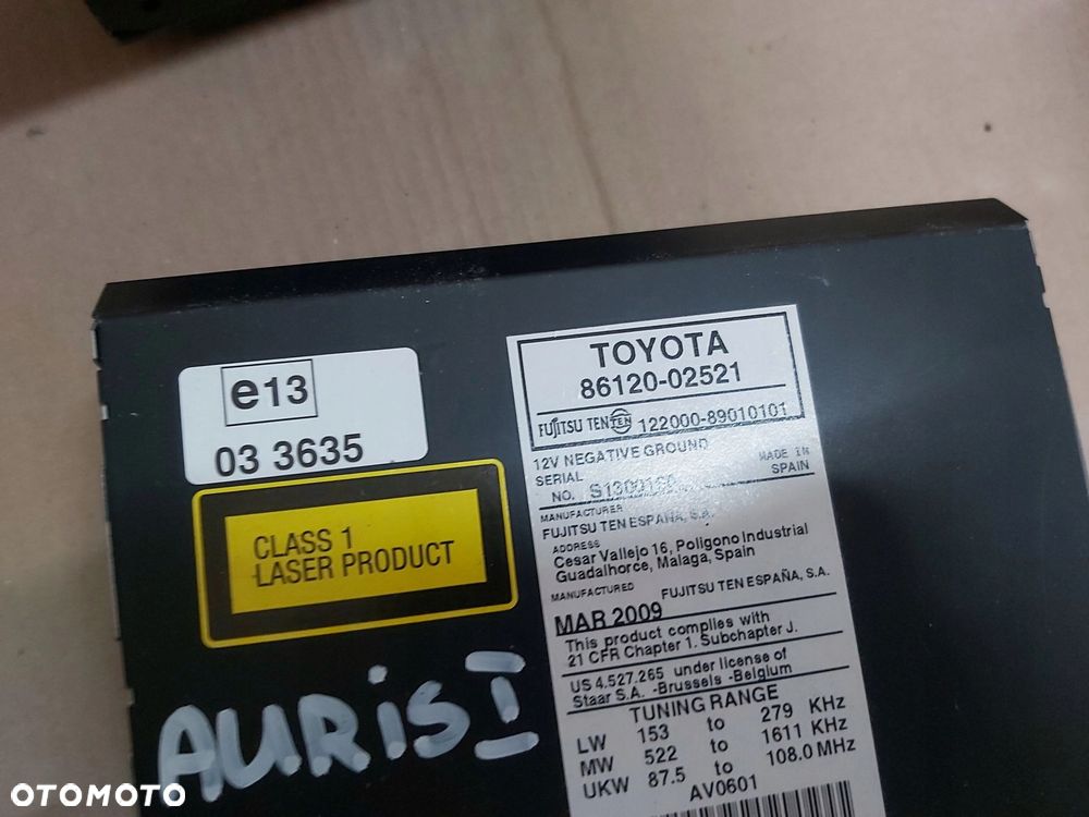 Toyota Auris I RADIO CD WMA - 5