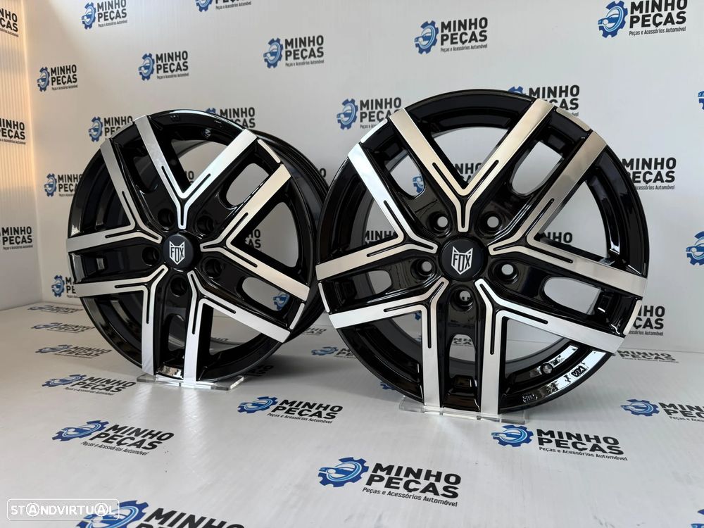 Jantes Fox WX5 em 16x6.5 (5x118) Preto Polido - 2