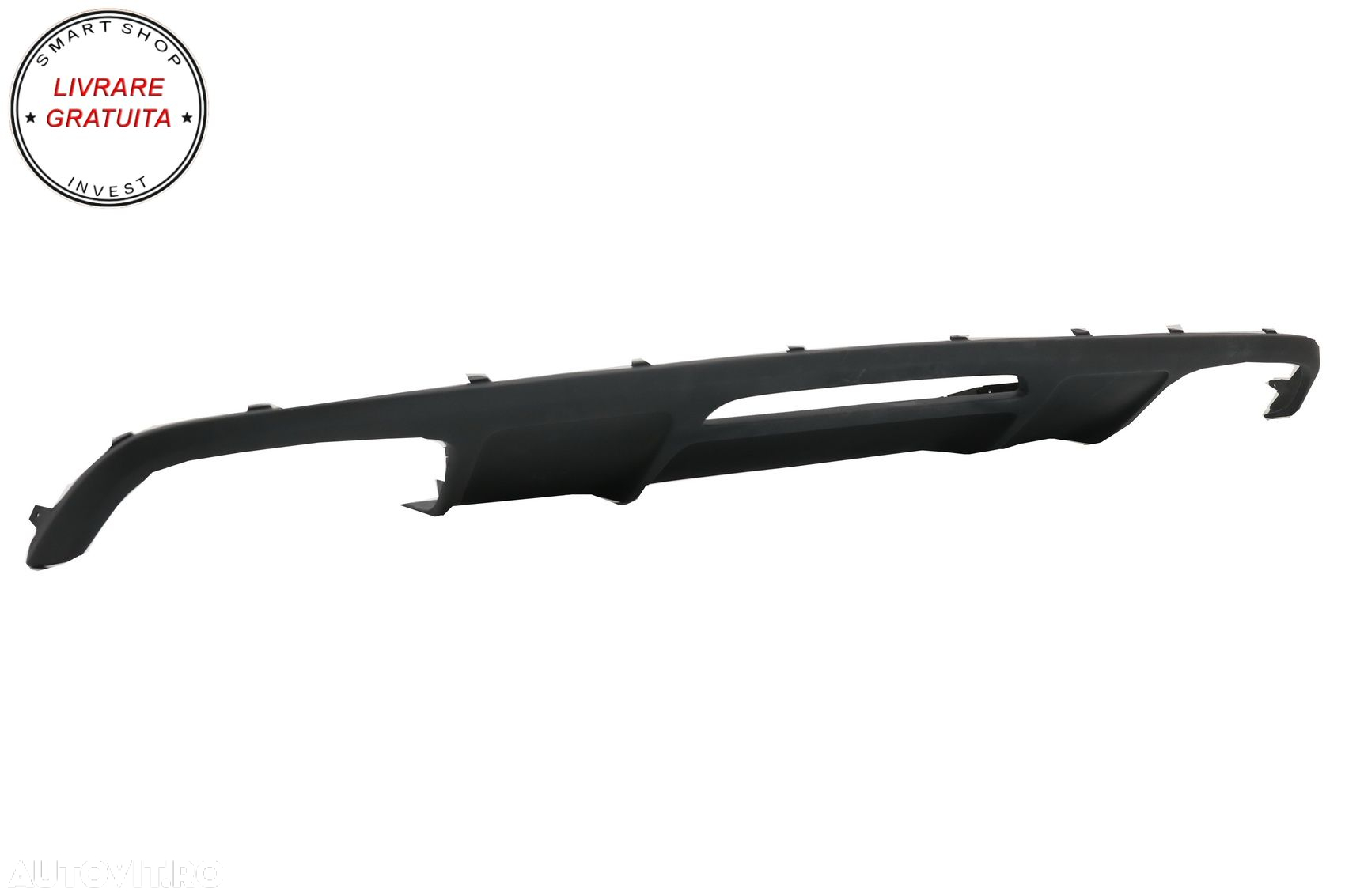 Difuzor cu Evacuare Dubla Mercedes CLS Sedan W218 (2012-2017) pentru bara Standard- livrare gratuita - 3