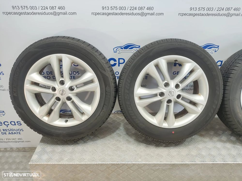 Conjunto Jantes 17 Originais Nissan Qashqai 1 J10 6,5J ET40 5x114,5 - 10