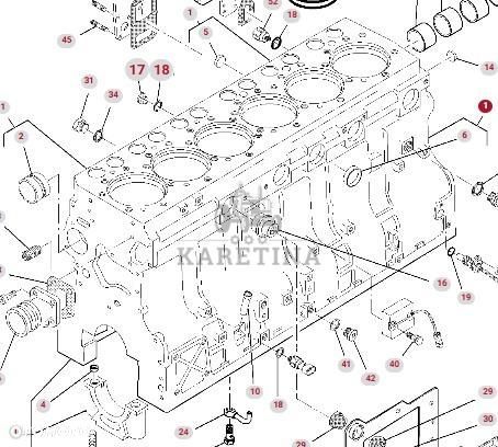 Massey Ferguson 8480 Blok Cylindrów V836867046 - 1