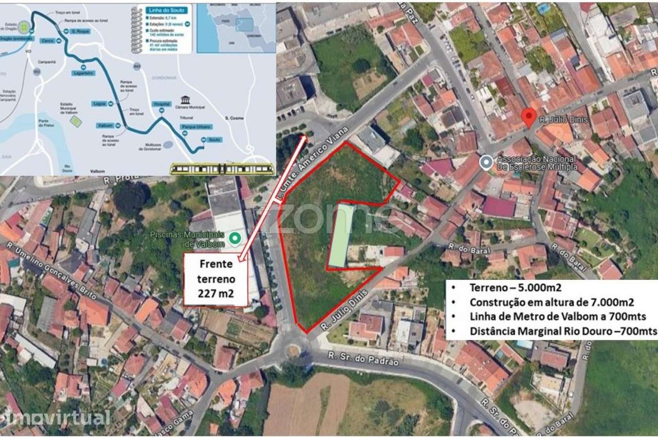 Lote de terreno p/ construção em altura com 7.000m2 - Piscinas Valb... - Grande imagem: 3/22