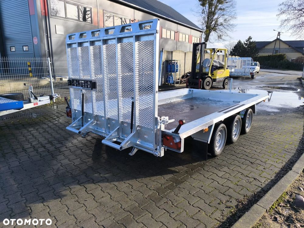 Martz Przyczepa Bau 400x180 3500kg 3 osie pod koparke koparka walec - 8