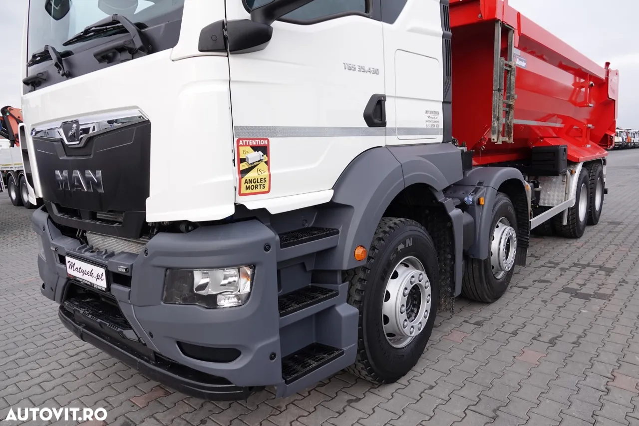 MAN TGS 35.430 / 8X4 / BASCULANĂ SPATE / HYDROCLAP / PNEURI 100% / 2022 / 109.000 PLN KM - 10