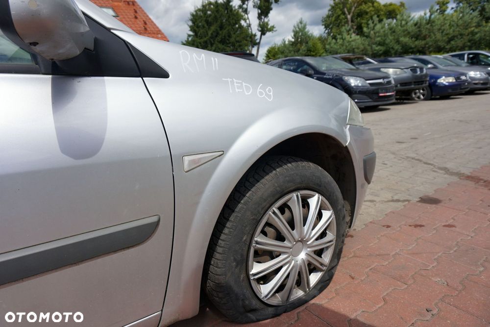 MASKA ZDERZAK BŁOTNIKI LAMPY MEGANE II PH2 LIFT TED69  RENAULT 2006-2008 SREBRNY PRZÓD KOMPLETNY - 6