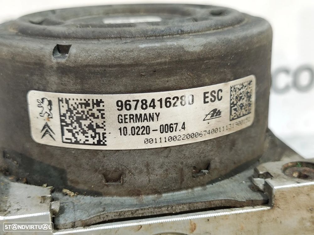 ABS MODULO BLOCO HIDRAULICO CITROEN DS3 SA 9678416280 - 8