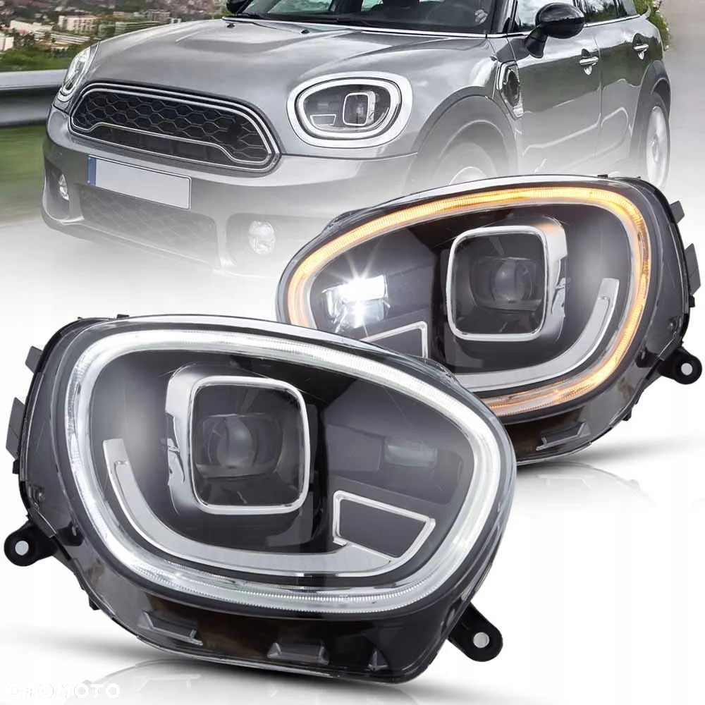 Reflektory Lampy kpl Full Led Diodowe Black Matrix Mini Countryman II 2 f60 - 2