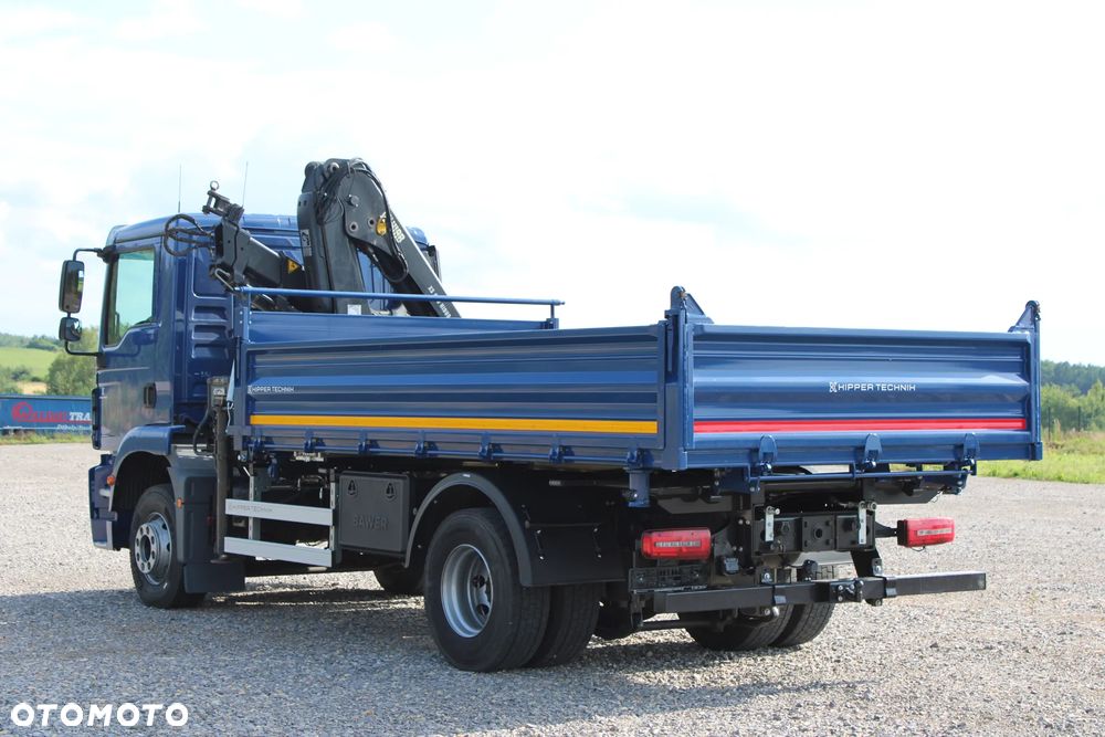MAN TGM 15.290 Nowy 3-stronny WYWROT Żuraw HDS Hiab 099 BS-2 HiDuo Sterowanie radiowe 5,6 funkcja Kiper Wywrotka - 23