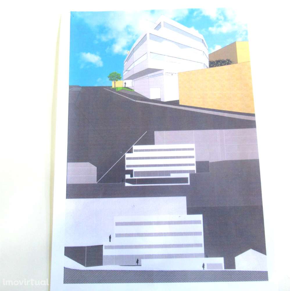 Terreno para construção em altura rua principal de Canelas. - Grande imagem: 4/6