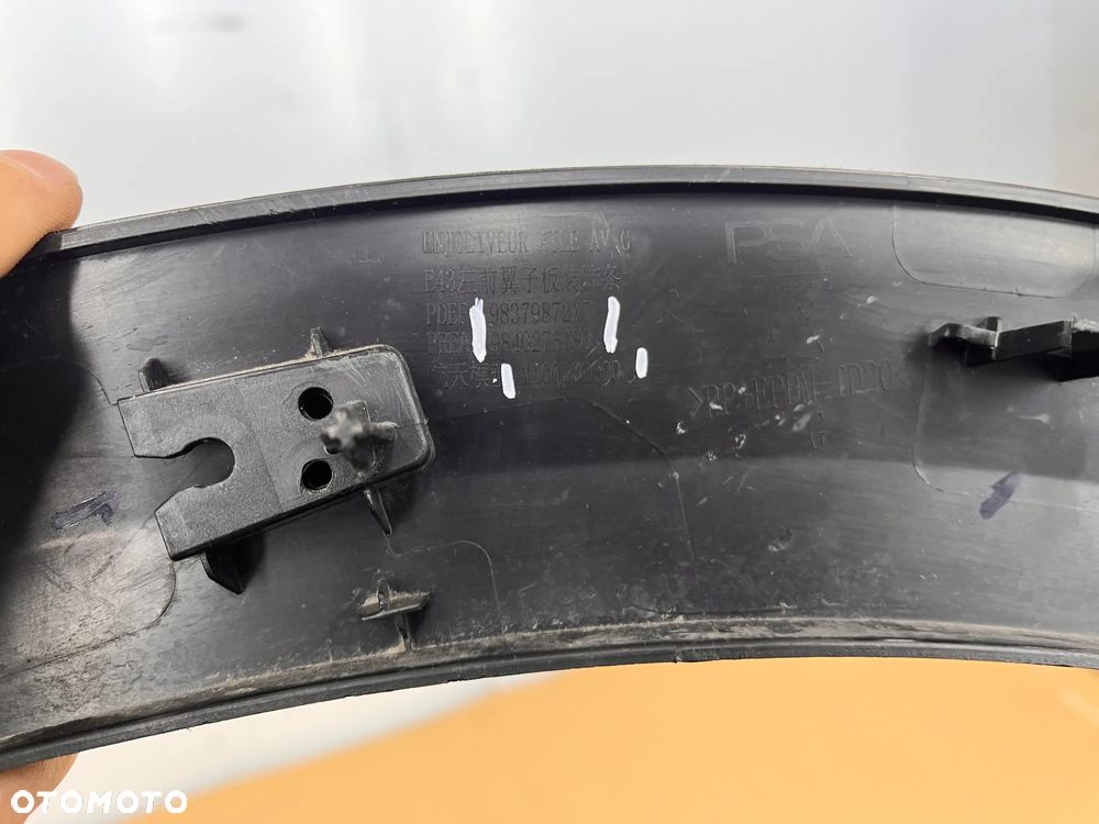 Listwa Citroen c5 III 3 c5x 21- nakładka lewego przedniego błotnika plastik 98379872xt 9840276180 - 13