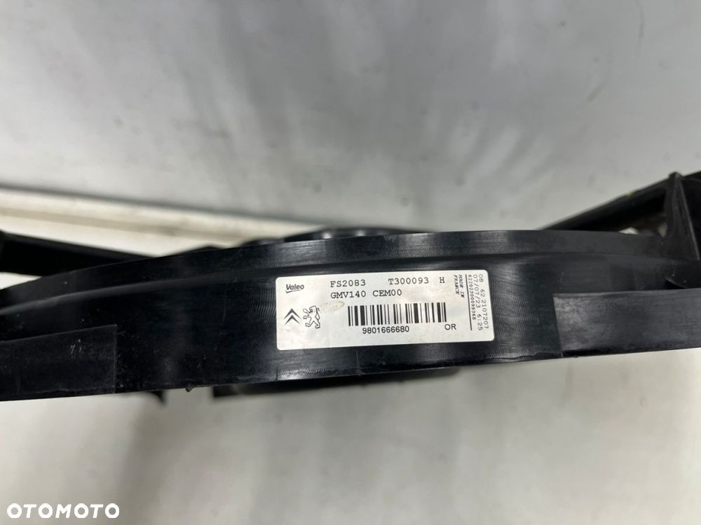 Wentylator chłodnicy Citroen C2 C3 C4 Cactus Peugeot 2008 207 208 301 308 13-19r. wiatrak 9801666680 - 8