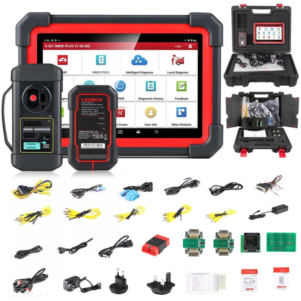LAUNCH X-431 IMMO PLUS PRO XPROG 3 CANFD DOIP PROGRAMOWANIE KODOWANIE - 1