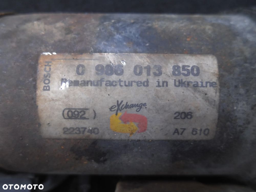ROZRUSZNIK CITROEN PEUGEOT 1.1 1.4 1.6 BOSCH 0986013850 C2 C3 C4 XSARA 106 205 206 207 301 306 307 308 309 405 PARTNER FIAT QUBO FIORINO I INNE - 3