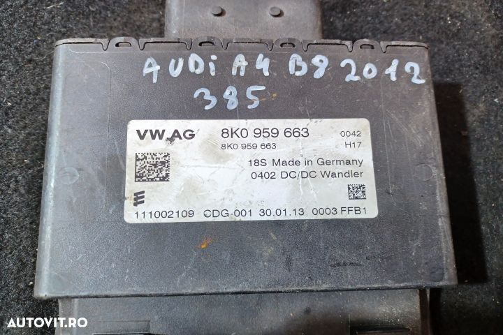 MODUL STABILIZATOR TENSIUNE 8K0959663  8K0959663 Audi A4 B8/8K [facel - 3