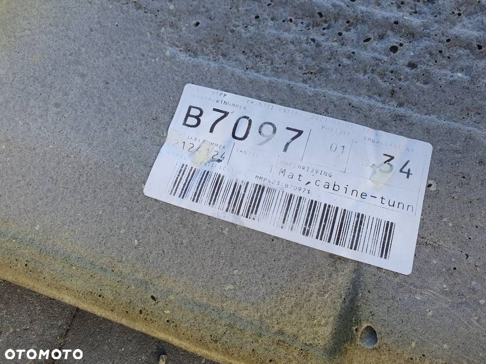 DYWANY WYKŁADZINA KOMPLET WNĘTRZE DAF XF 106 LIFT EUROPA 2021 - 10