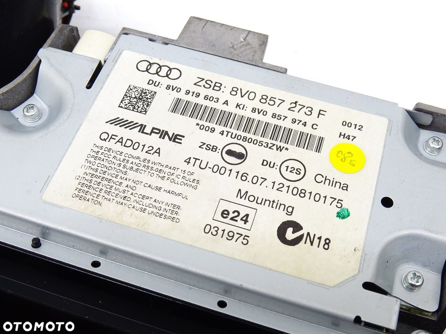 EKRAN WYŚWIETLACZ MONITOR LCD MMI NAVI NAWIGACJI AUDI A3 8V 8V0857273F - 7