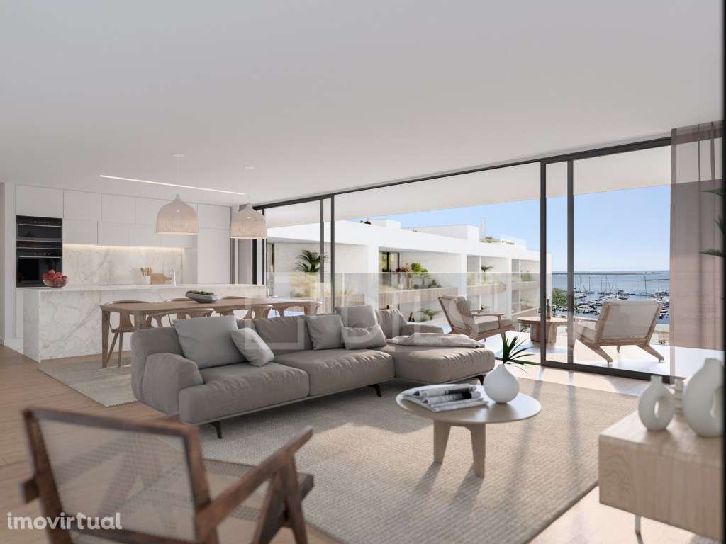 Apartamento T3 com varanda em novo empreendimento na Marina de Olhão - Grande imagem: 3/48