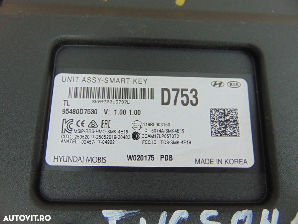 Modul confort Hyundai Tucson 2015-2020 modul ecu assy smart key kia sportage - 2
