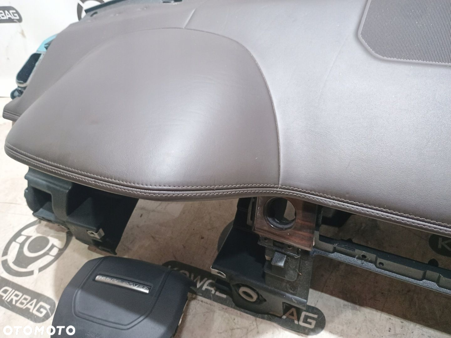 RANGE ROVER EVOQUE BRĄZ GŁADKI DESKA KONSOLA AIRBAG PASY ORYGINAŁ DEMONTAŻ - 7