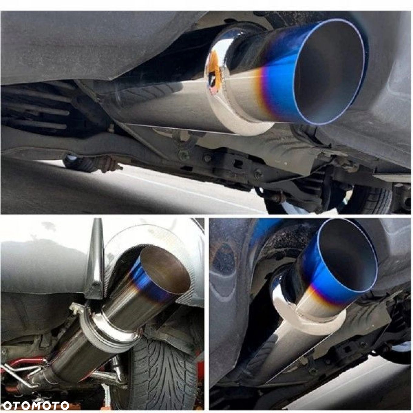 Tłumik Końcowy PRZELOTOWY wejście 63mm Końcówka 89mm JDM nierdzewka - 3