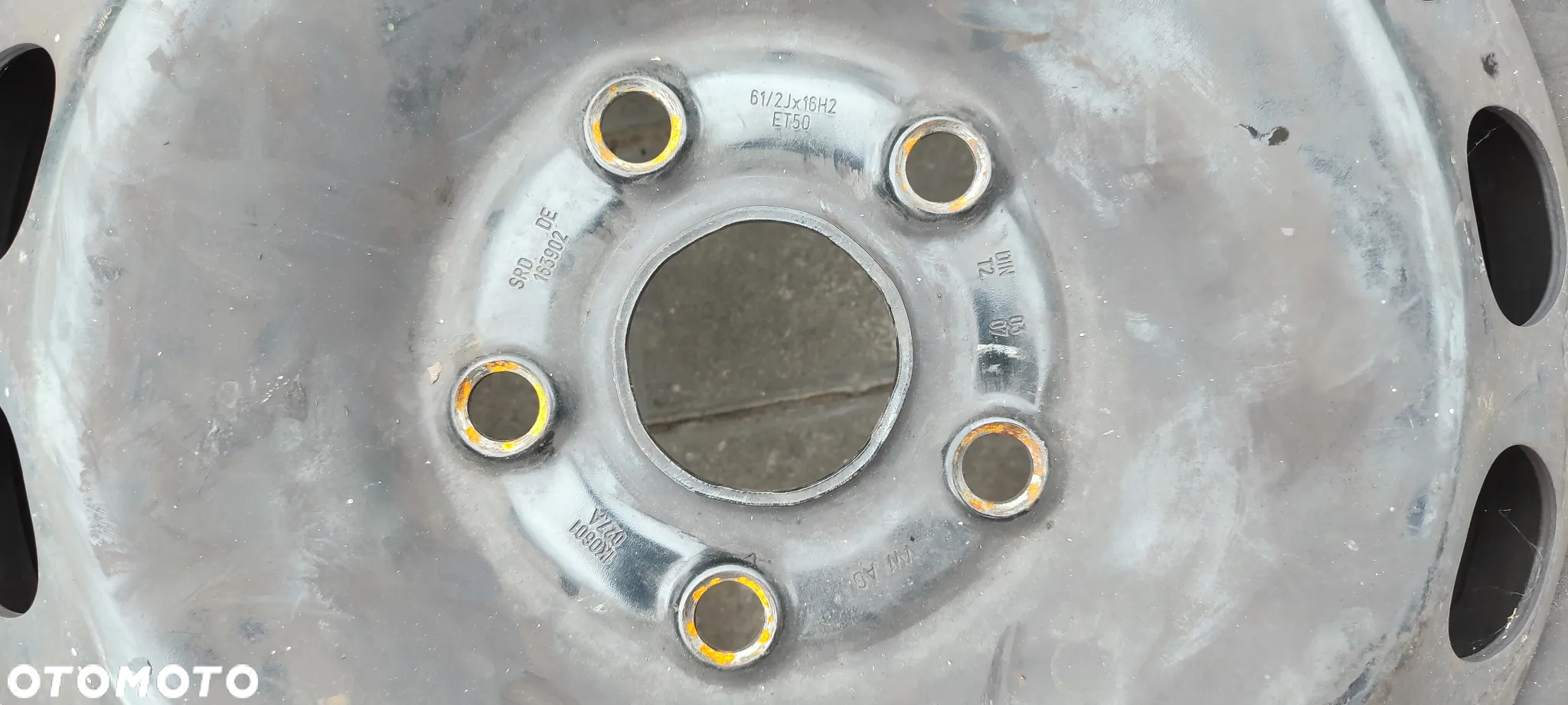 FELGI STALOWE 5x112 6,5Jx16 CALI ET50 VW AUDI SEAT SKODA KOMPLET 4 SZTUKI - 6
