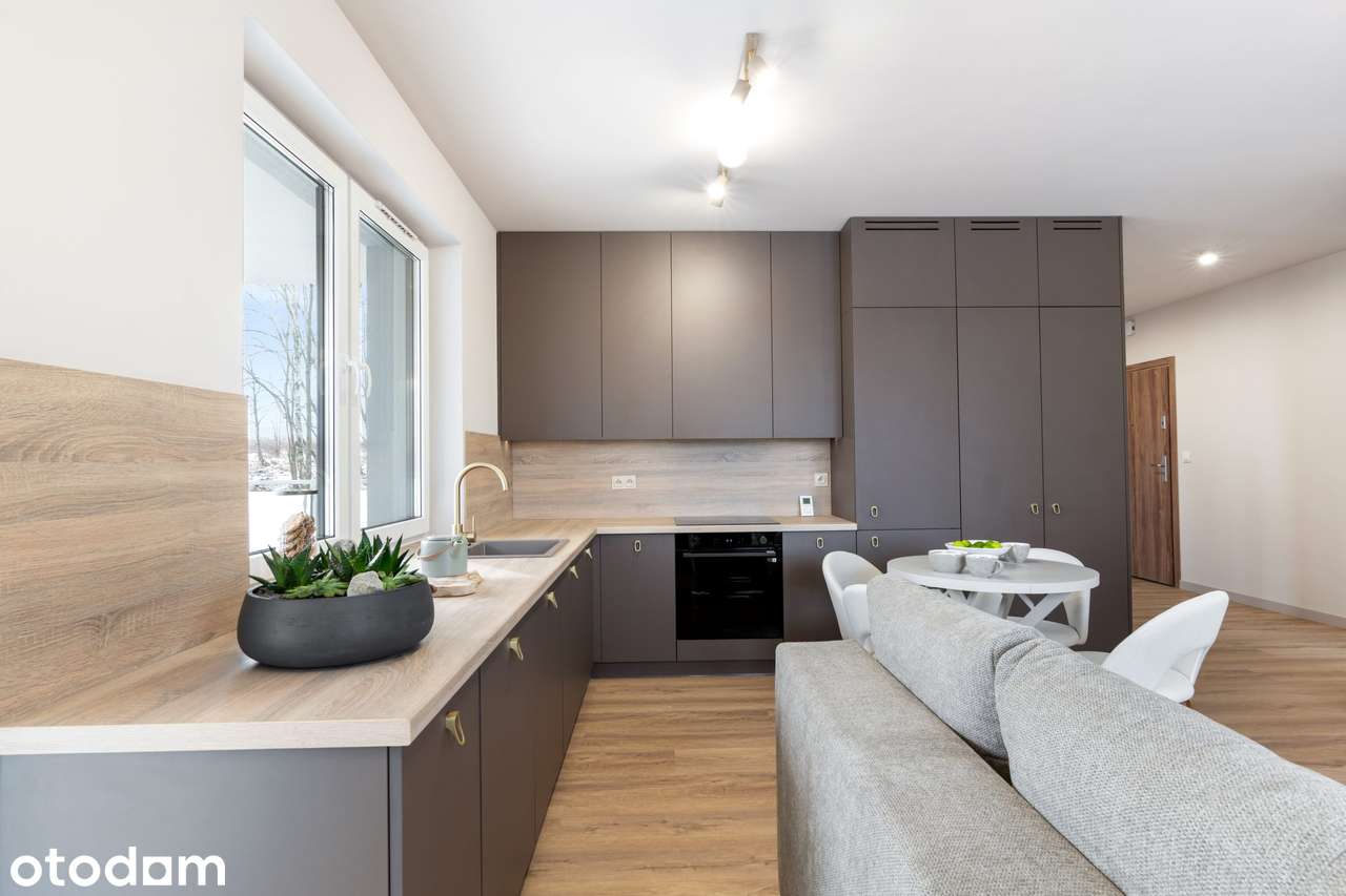 4 pokoje 71,94 m² – Patio Apartments | taras z widokiem na zieleń