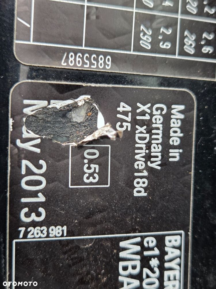 BŁOTNIK LEWY PRZEDNI BMW X1 E84 LIFT 475 - 16