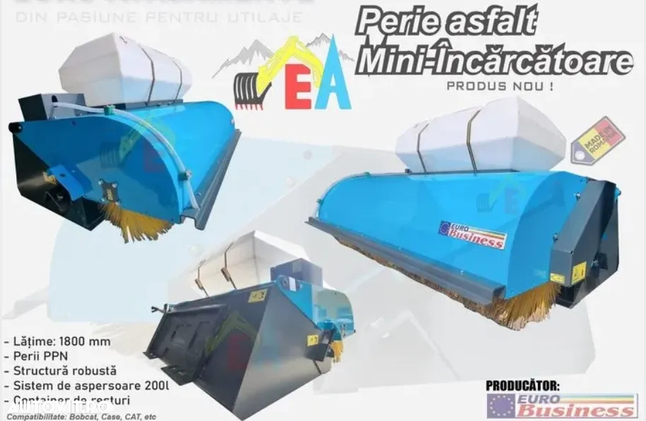 Perie stradala/asfalt mini incarcator BOBCAT KOMATSU CAT - 6