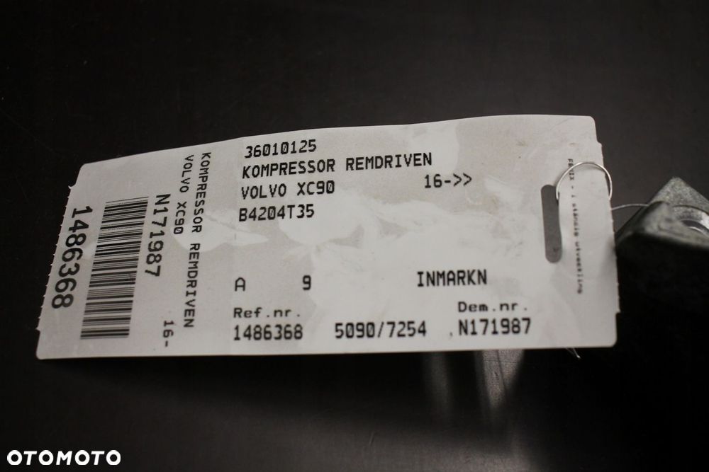 VOLVO V90 S90 XC90 XC60 V60S60 SPRĘŻARKA KOMPRESOR POWIETRZA T6 T8 31441265 - 11