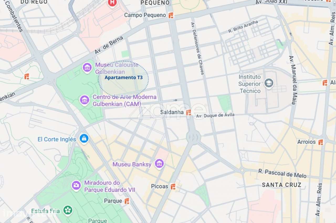 Apt T3 totalmente renovado no centro de Lisboa, junto à Gulbenkian - Grande imagem: 2/23