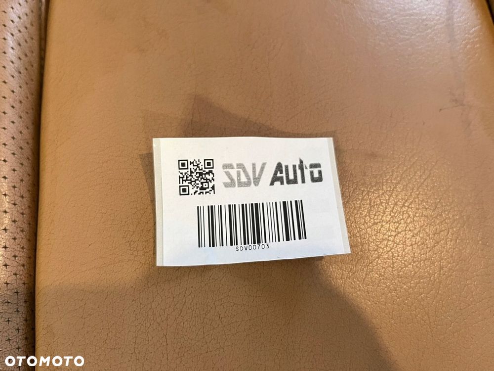 KANAPA OPARCIE SIEDZENIA TYŁ SKÓRA KREMOWA MERCEDES W126 SE SEL - 9