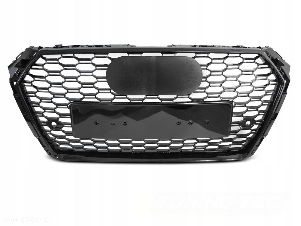 atrapa grill kratka plaster miodu czarna rs s4 look audi a4 b9 8w 0 2015-19 - 1