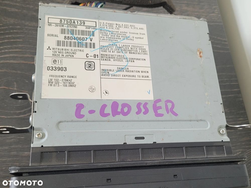 Citroen C-Crosser Outlander Radio Nawigacja 8750A139 8750A090 - 4