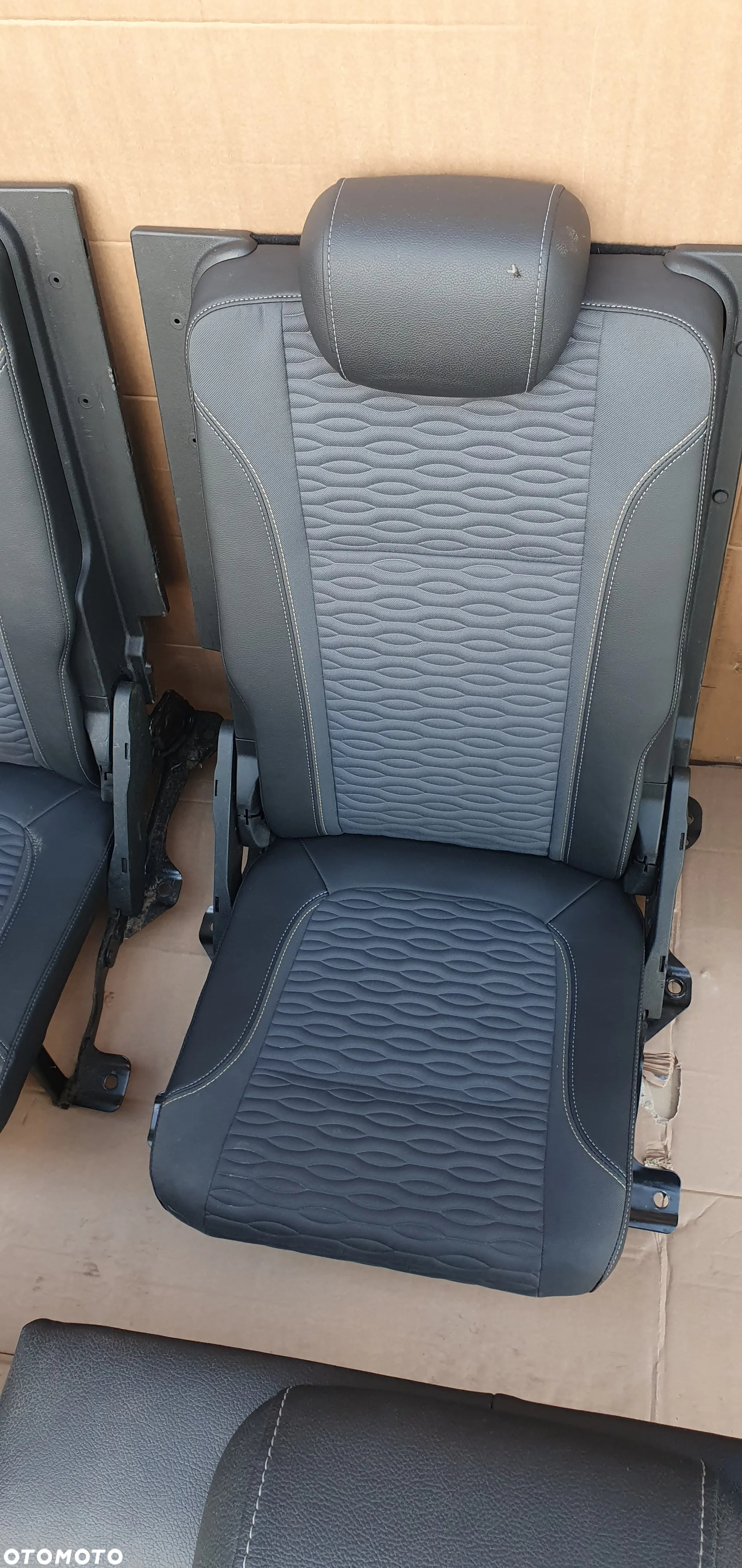 Fotele komplet kanapa pół skóra fotele boczki Opel Zafira C - 7