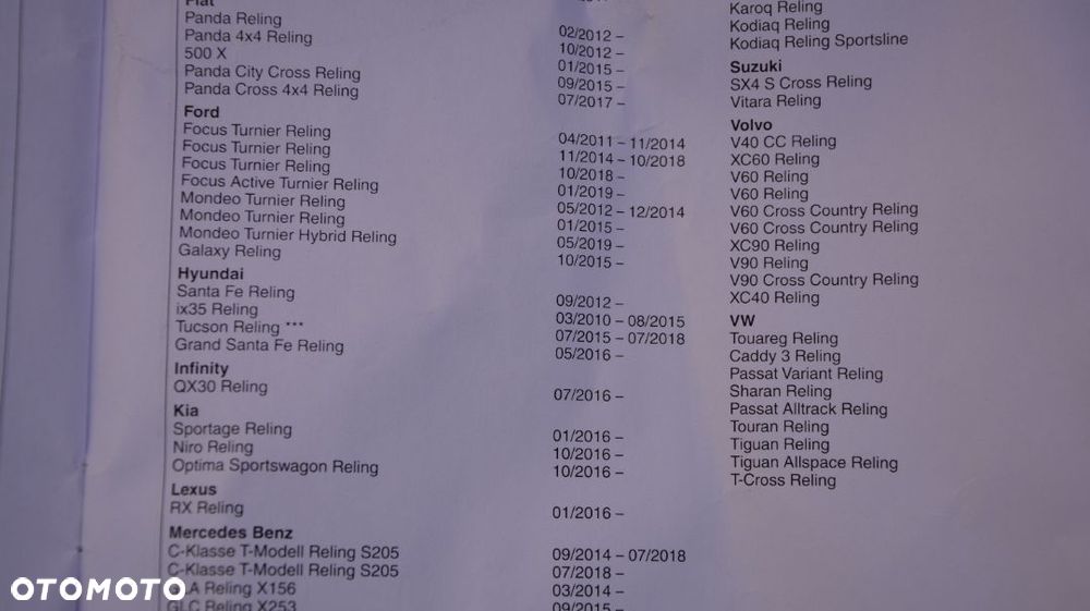 Bagażnik na relingi zintegrowane ATERA ALU Klucz NOWY - 7