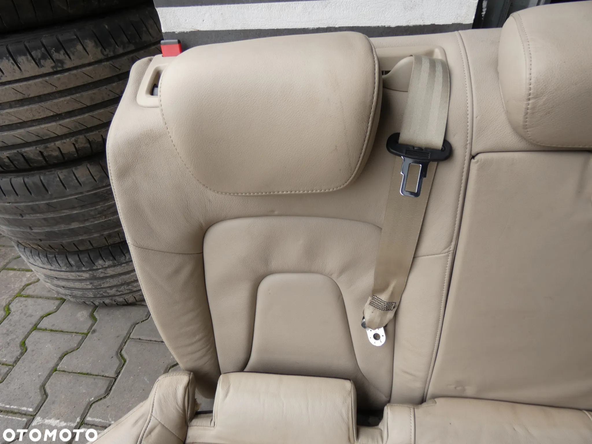 AUDI A4 B8 SEDAN FOTELE KANAPA KOMPLET BEŻOWE SKÓRA GORLICE - 23
