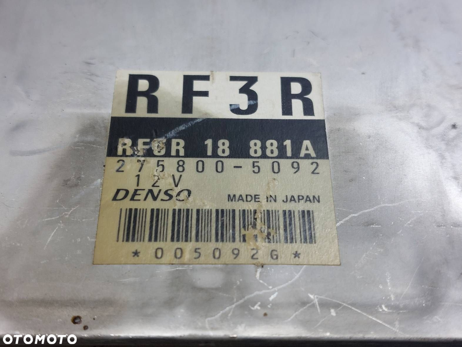 ZESTAW STARTOWY MAZDA PREMACY I 2.0 TD RF3R18881A 275800-5092 - 2
