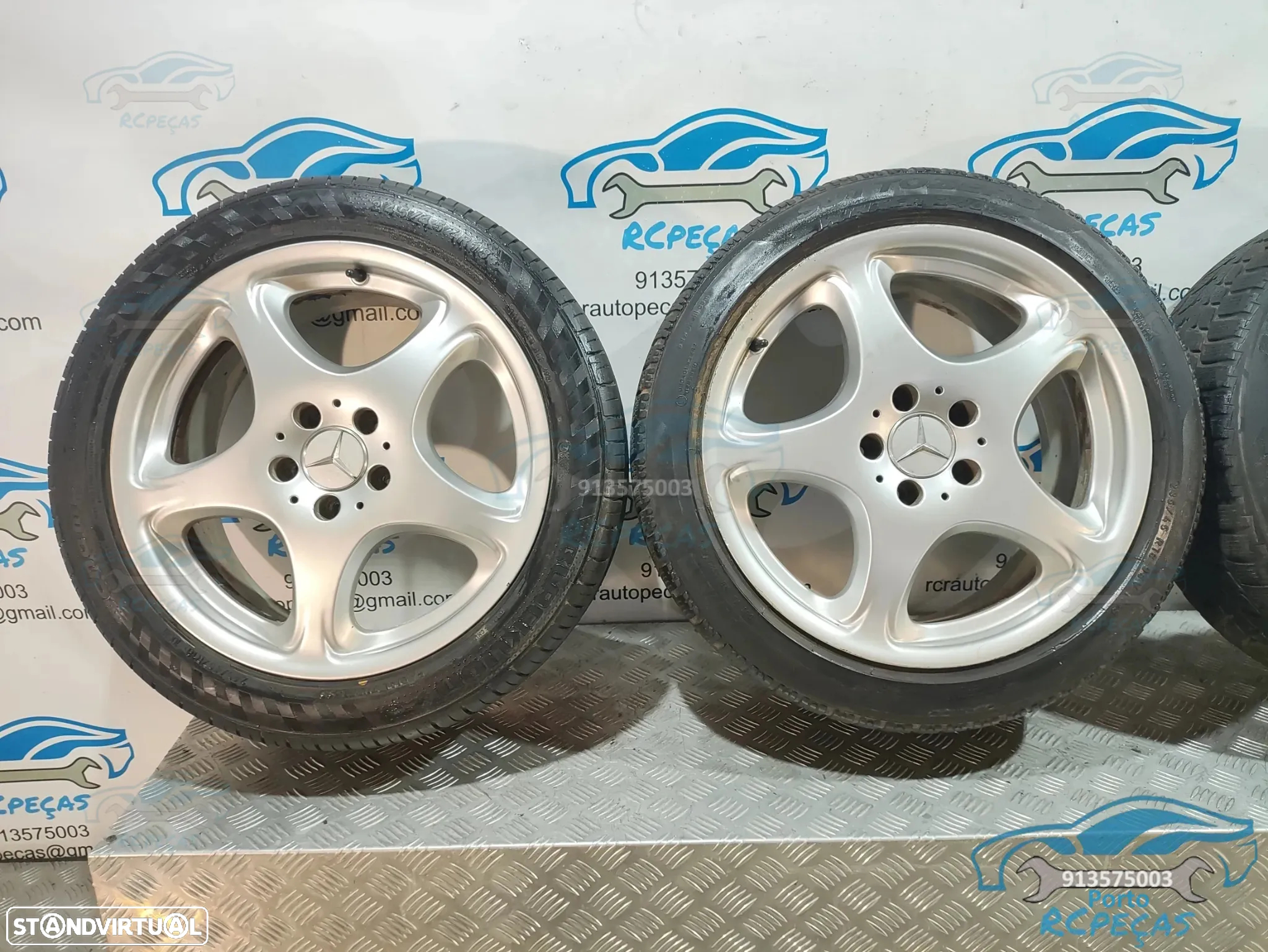 Jantes Originais 18" Mercedes Benz Class S - 5x112 - W215 | W220 - 8J / 9J - ET44 / ET46 - Jante | Dupla Medida | 18 Polegadas | A2204012702 | 2204012702 | A2204012802 | 2204012802 | 5 x 112 - 4