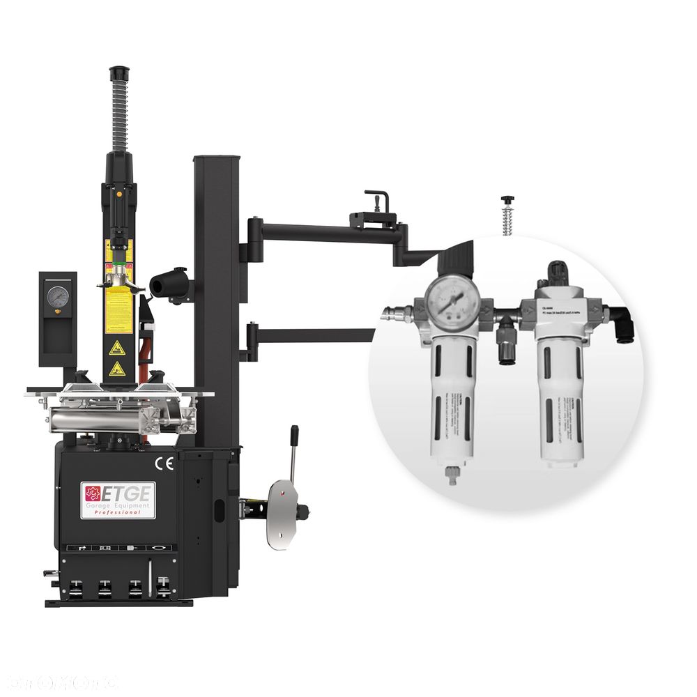 Zestaw Maszyn Montażownica 530L BLACK Runflat Wyważarka 908 BLACK LCD LASER - 25