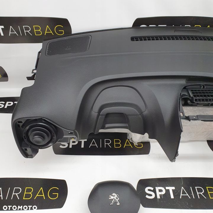 PEUGEOT 108 DESKA ROZDZIELCZA KONSOLA KOKPIT PULPIT PODUSZKI AIRBAG AIR BAG PASY KIT SET - 2
