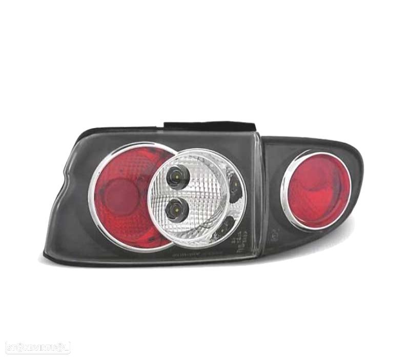 FAROLINS TRASEIROS FORD ESCORT 95-00 LOOK LEXUS PRETO - 2