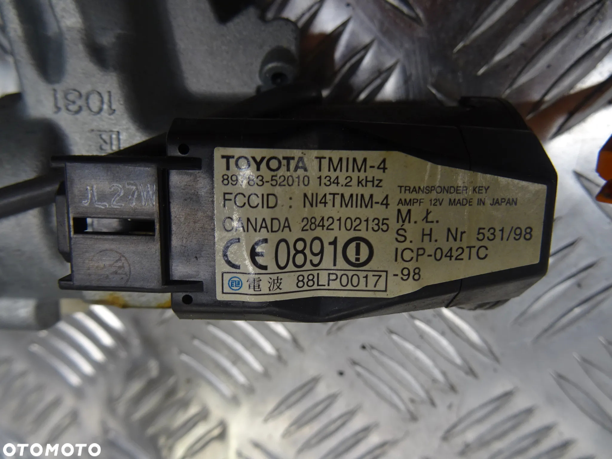 TOYOTA RAV4 II 00-03 2.0 B STACYJKA KLUCZYK WKŁADKA - 3