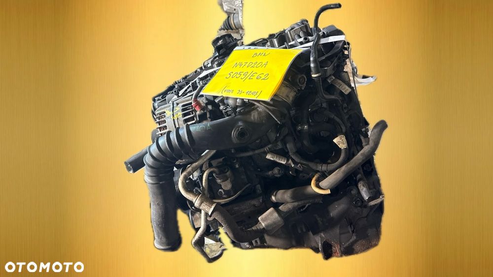 Bmw N47D20A 2.0 diesel silnik kompletny z pełnym osprzętem gotowy do montażu VIDEO PRACY SILNIKA - WHATSAPP LUB LINK W OPISIE - 4