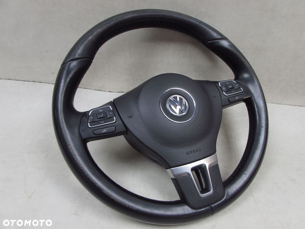 VW PASSAT B7 10-14 KIEROWNICA SKORA MULTIFUNKCJA PODUSZKA AIR BAG - 3