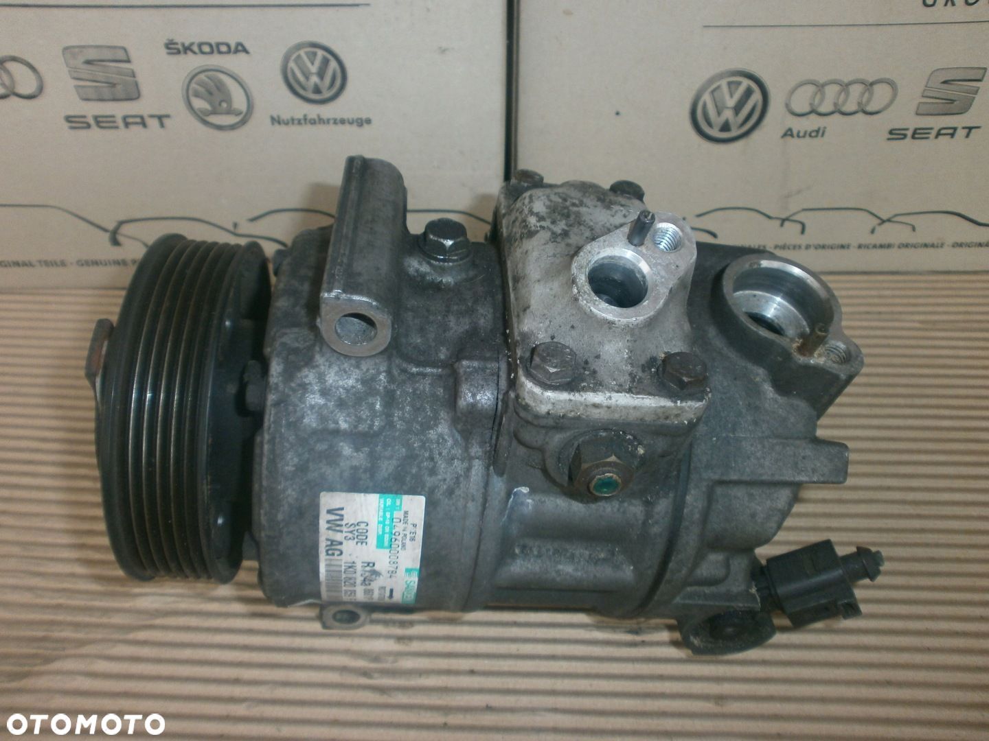 KOMPRESOR SPRĘŻARKA KLIMATYZACJI 1K0820859F VW SKODA SEAT 1.9 2.0TDI ŚLĄSK - 1